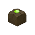 Bloc de cristal vert