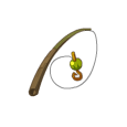 Canne à Pêche en Bois